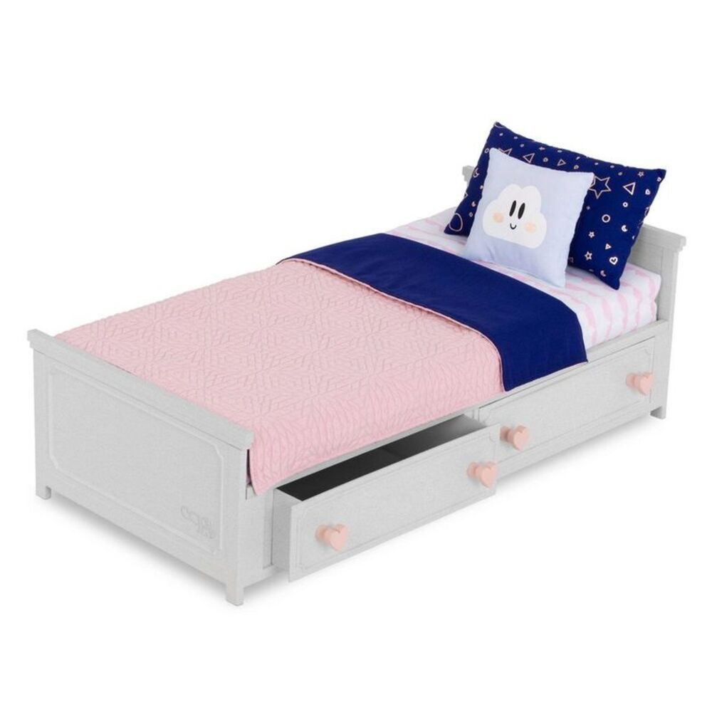 Starry Slumbers Platform Bed Furniture Accessory Set for 18" Dolls
